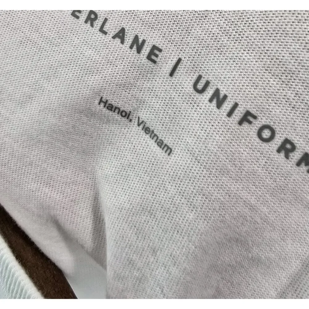 Everlane T Shirt Mens Large White Short Sleeve Crew Organic Cotton Premium - Picture 3 of 9
